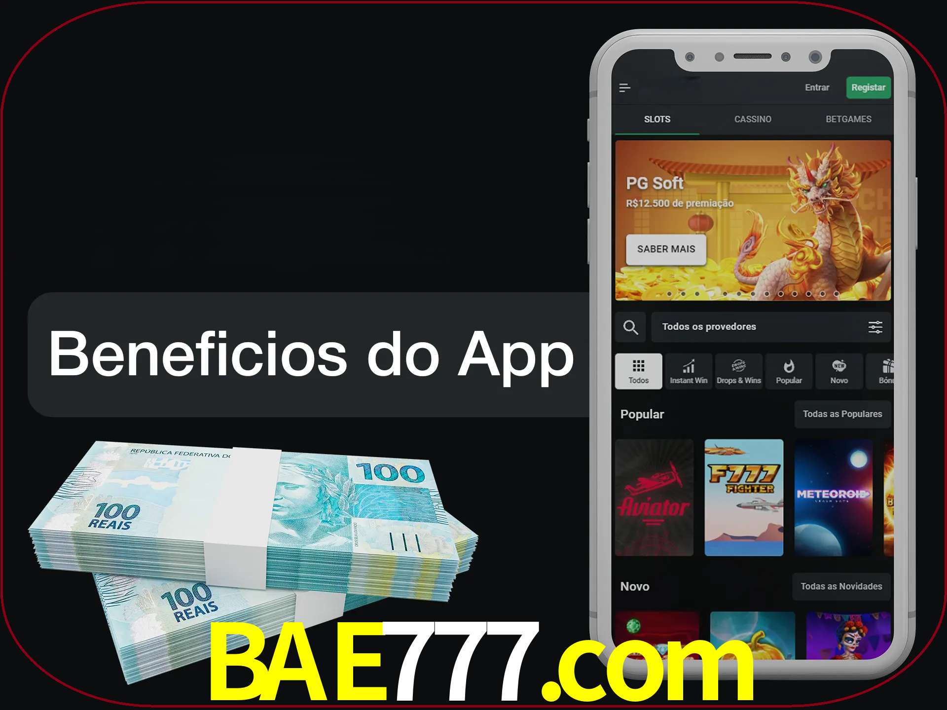 Obtenha todos os benefícios usando o aplicativo.