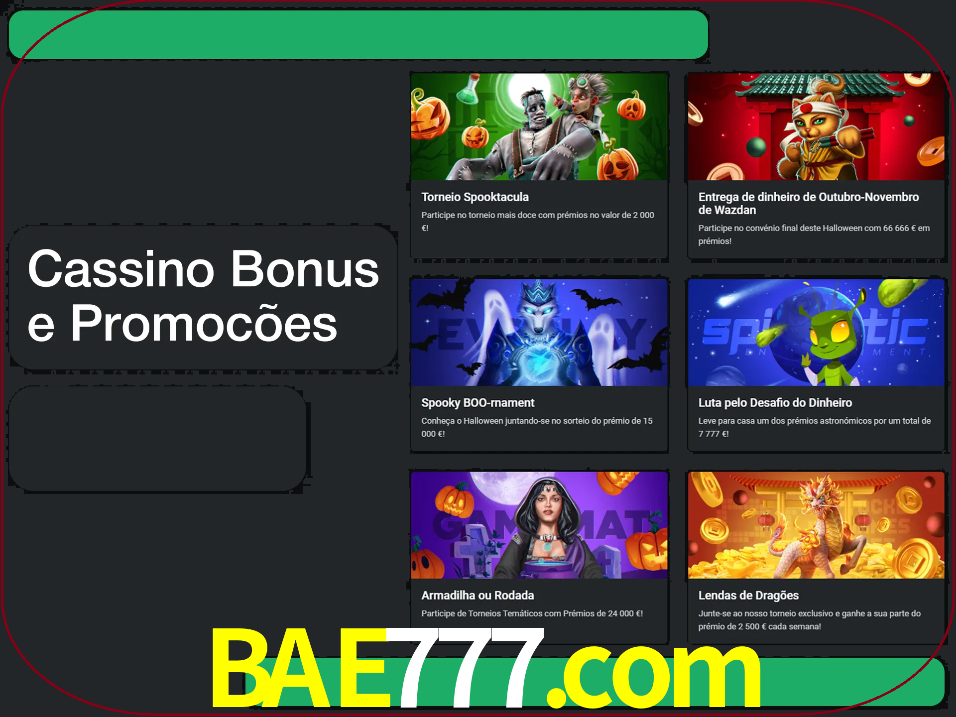 Verifique se há novos bônus de cassino para reivindicar.